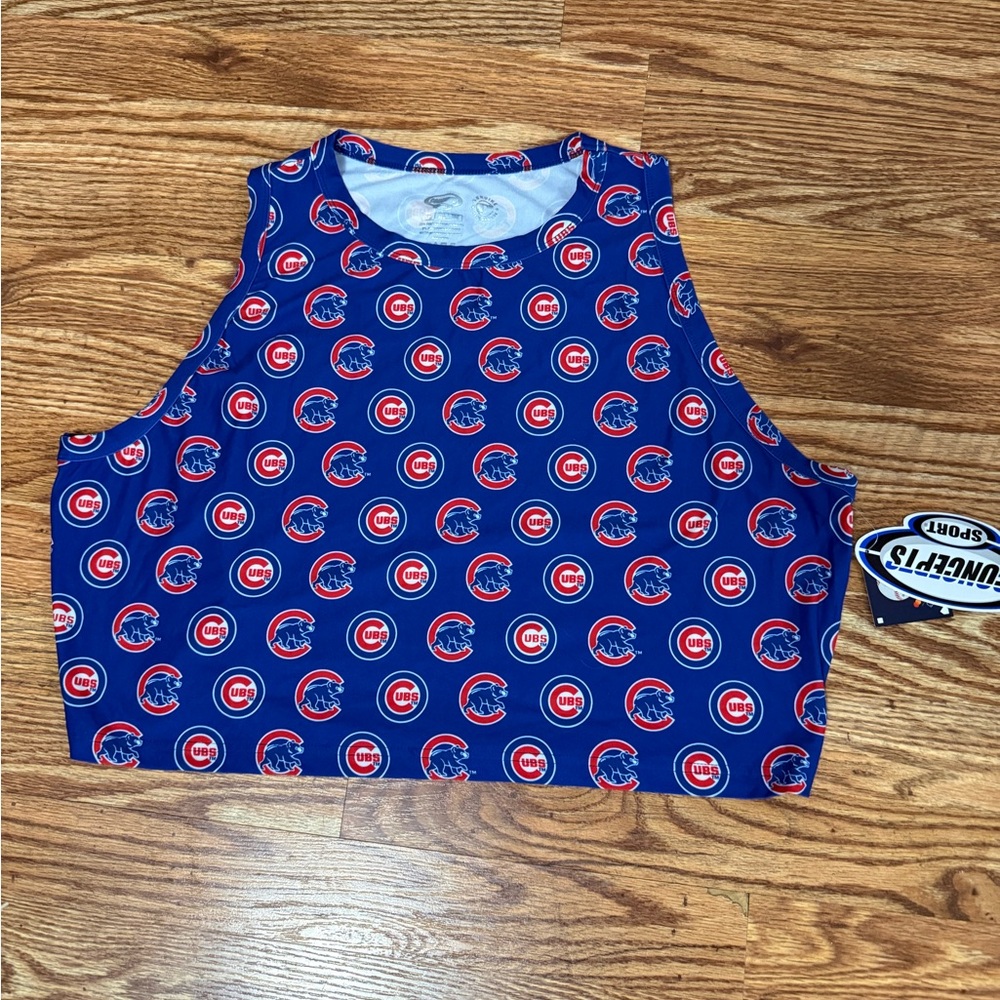 🆕 Women's Chicago Cubs Concepts Sport Royal Knit Tank Top, Cropped Size 3XL - Picture 6 of 9